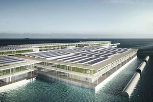 Trang trại nổi tự sản xuất ra điện để trồng rau, nuôi cá