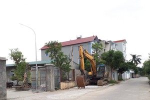 Đất ở trong dân thuộc các xã Hải Bối, Vĩnh Ngọc gần dự án thành phố thông minh không có để giao dịch. Ảnh: Kim Đức 