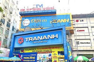 Một cửa hàng điện máy Trần Anh trước khi bị đổi tên thành Điện Máy Xanh. Ảnh: Hồng Phúc.