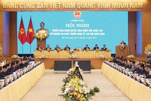 Toàn cảnh Hội nghị trực tuyến Chính phủ với các địa phương.