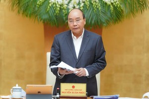 Thủ tướng Nguyễn Xuân Phúc chủ trì phiên họp Chính phủ thường kỳ tháng 3/2020. Ảnh: VGP/Quang Hiếu