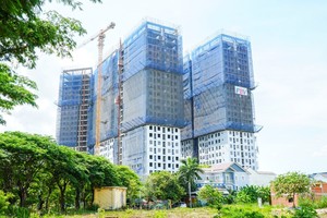 Nhiều dự án bất động sản bị ảnh hưởng về tiến độ xây dựng bởi dịch Covid-19.