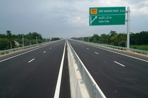 Tuyến cao tốc Quảng Ngãi-Bình Định được đầu tư xây dựng sẽ đấu nối với tuyến Đà Nẵng-Quảng Ngãi đang vận hành