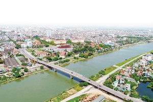 TP. Thái Bình đang mở rộng cả hai bờ Trà Lý, phấn đấu lên đô thị loại I trực thuộc tỉnh.