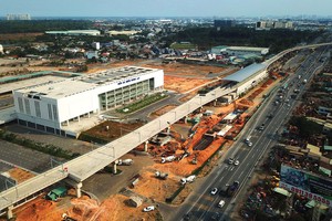 Giá đất gần bến xe miền Đông mới và tuyến metro tăng mạnh thời gian qua. Ảnh: Lê Toàn