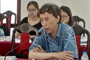 Chuyên gia kinh tế Võ Trí Thành phát biểu tại hội thảo.