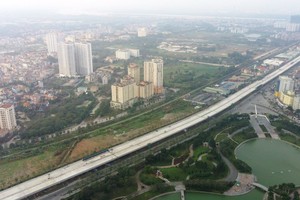 Tiến độ dự án thời điểm đầu tháng 4/2020 - Ảnh: Dũng Minh