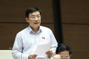 Đại biểu Phạm Trọng Nhân (Bình Dương) phát biểu tại nghị trường.