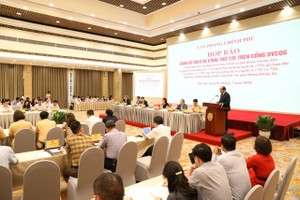 Họp báo công bố 6 dịch vụ công trên Cổng Dịch vụ công quốc gia (Ảnh: Thế Công/Báo Tổ quốc)