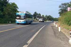 Một đoạn đường Hồ Chí Minh qua Đắk Nông.