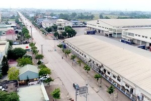 Cụm công nghiệp Nguyên Gon ở phường Cải Đan (T.P Sông Công) đang được đầu tư mở rộng với tổng kinh phí trên 93 tỷ đồng