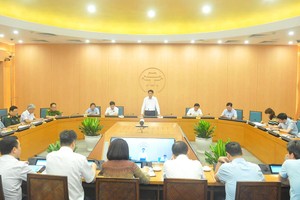 Cuộc họp Ban chỉ đạo phòng chống dịch Covid-19 TP. Hà Nội sáng 9/8