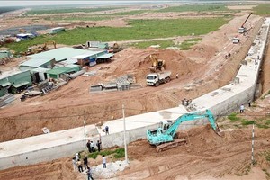 Một góc Khu tái định cư Lộc An - Bình Sơn. 