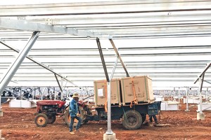 Có sự nở rộ đầu tư điện mặt trời tại các trang trại nông nghiệp ở Ninh Thuận, Bình Thuận, Đắk Nông... Ảnh: Thanh Hương