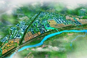 Bình Định xin điều chỉnh, bổ sung 02 dự án vào danh mục kêu gọi vốn đầu tư FDI năm 2020. Ảnh phối cảnh Khu công nghiệp Becamex Bình Định