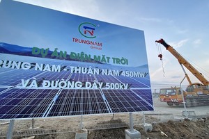 Trung Nam xin vận hành thương mại Dự án điện mặt trời trên đường dây 220 kV
