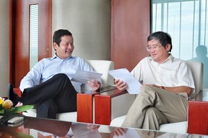 Chủ tịch HĐQT FPT Trương Gia Bình và TGĐ Bùi Quang Ngọc