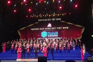    DAG nhận giải thưởng Sao Vàng đất Việt 2018