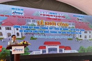 Nguyên Chủ tịch nước CHXHCN Việt Nam Trương Tấn Sang phát biểu tại buổi lễ