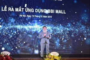 Shark Hưng trong Lễ ra mắt ứng dụng BBI. Ảnh: Internet.