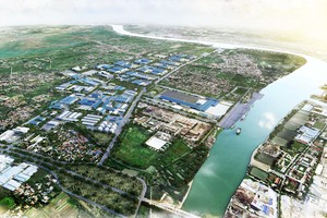 Nhiều khu công nghiệp trong nước cũng đang hướng tới ESG để chuyển đổi xanh. Ảnh: Bình Minh.