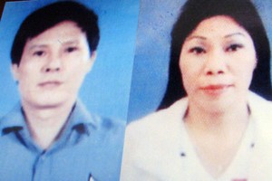 Đối tượng Lê Văn La (trái) và Nguyễn Thị Dậu