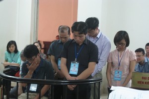 Các bị cáo tại tòa