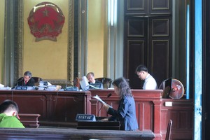 Luật sư Nguyễn Thị Bắc tại phiên tòa