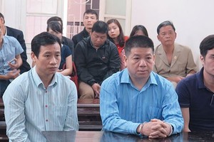 Các bị cáo tại phiên tòa tháng 3/2018