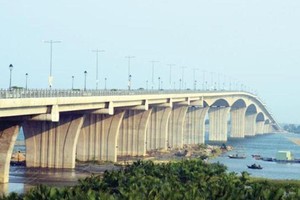 Cầu cửa Đại (Quảng Nam) do Ciecnco 5 thi công