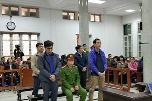 Các bị cáo tại phiên tòa