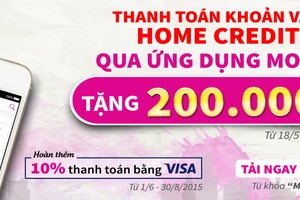 Thanh toán khoản vay Home Credit qua Ứng dụng MoMo