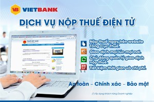 Nộp thuế điện tử tại VietBank