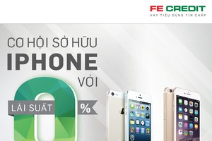 FE Credit cho vay mua trả góp iPhone lãi suất 0%