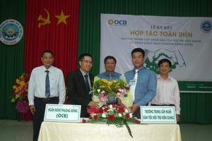 OCB hợp tác với Trường trung cấp Nghề dân tộc nội trú Kiên Giang