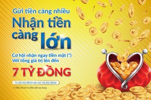 Nam A Bank khuyến mãi cho khách hàng gửi tiết kiệm
