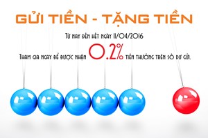Sacombank tặng tiền cho khách hàng gửi tiết kiệm