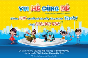 “Vui hè cùng bé” cùng “Tiết kiệm yêu thương cho con tại Nam A