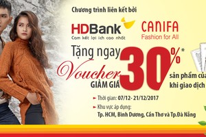  Nhận voucher thời trang khi đến giao dịch tại HDBank