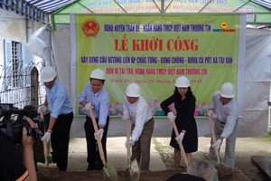 VietBank tài trợ 1 tỷ đồng xây dựng cầu tại Sóc Trăng 