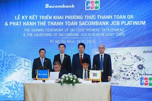 Sacombank bắt tay JCB triển khai phương thức thanh toán QR 