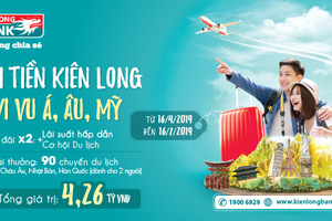 Kienlongbank triển khai chương trình khuyến mãi tiết kiệm mới
