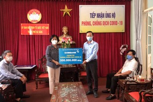Eximbank ủng hộ 500 triệu đồng tiếp sức cùng Đà Nẵng phòng chống dịch