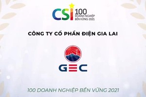 GEC được vinh danh trong Top 100 Doanh nghiệp Phát triển Bền Vững 2021 (CSI 2021)