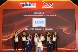Bảy năm liên tiếp HD SAISON được tôn vinh tại giải thưởng VNR500