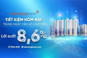 Kienlongbank tiếp tục tăng lãi suất tiền gửi tiết kiệm 