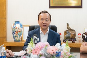 Ông Phan Quốc Công, Tổng giám đốc PNJ trả lời báo chí trưa ngày 21/7.