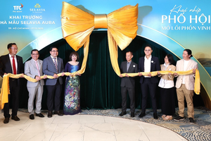 Nghi thức khai trương Văn phòng bán hàng và nhà mẫu tại tầng trệt, tòa nhà TTC, số 253 Hoàng Văn Thụ, phường Tân Sơn Hòa, TP.HCM