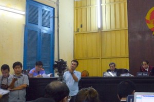 Ông Nguyễn Văn Phương đại diện Grab tại phiên tòa