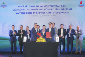 Ông Nguyễn Phúc Tuệ, Phó tổng giám đốc PV GAS và ông Trần Thái Bảo, Phó tổng giám đốc BSR đã thực hiện nghi lễ ký kết Thỏa thuận với sự chứng kiến của lãnh đạo hai bên
